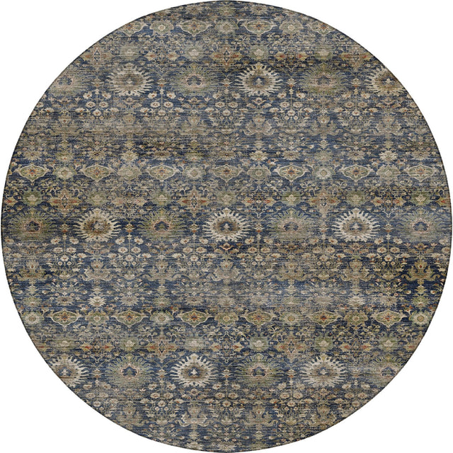 Dalyn Aristo AR9 Navy Rug round rug