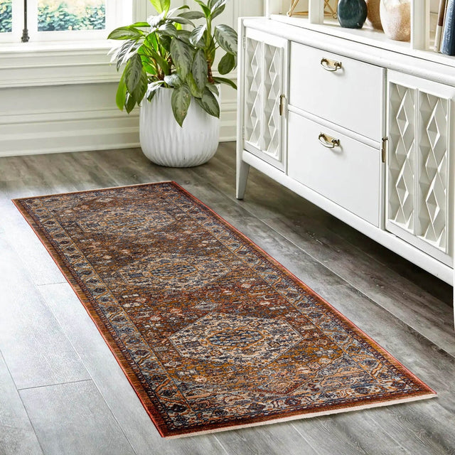 Dalyn Bergama BE1 Machine Made Traditional Red Rug