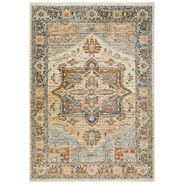 Dalyn Bergama BE2 Machine Made Traditional Blue Rug