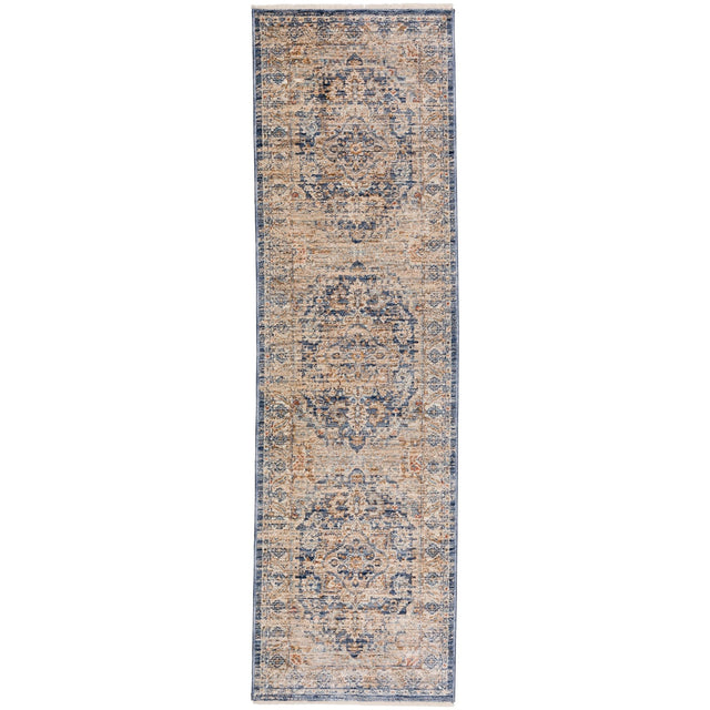 Dalyn Bergama BE3 Machine Made Traditional Blue Rug