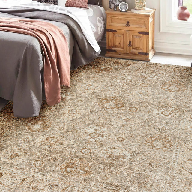 Dalyn Bergama BE6 Machine Made Traditional Brown Rug