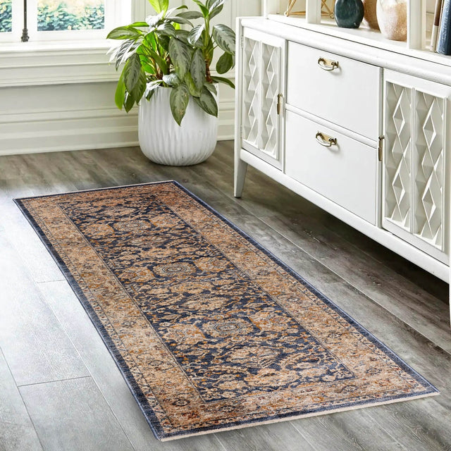 Dalyn Bergama BE8 Machine Made Traditional Blue Rug