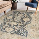 Dalyn Bergama BE8 Machine Made Traditional Blue Rug
