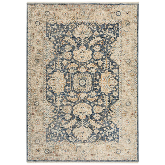 Dalyn Bergama BE8 Machine Made Traditional Blue Rug