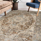 Dalyn Bergama BE9 Machine Made Traditional Brown Rug