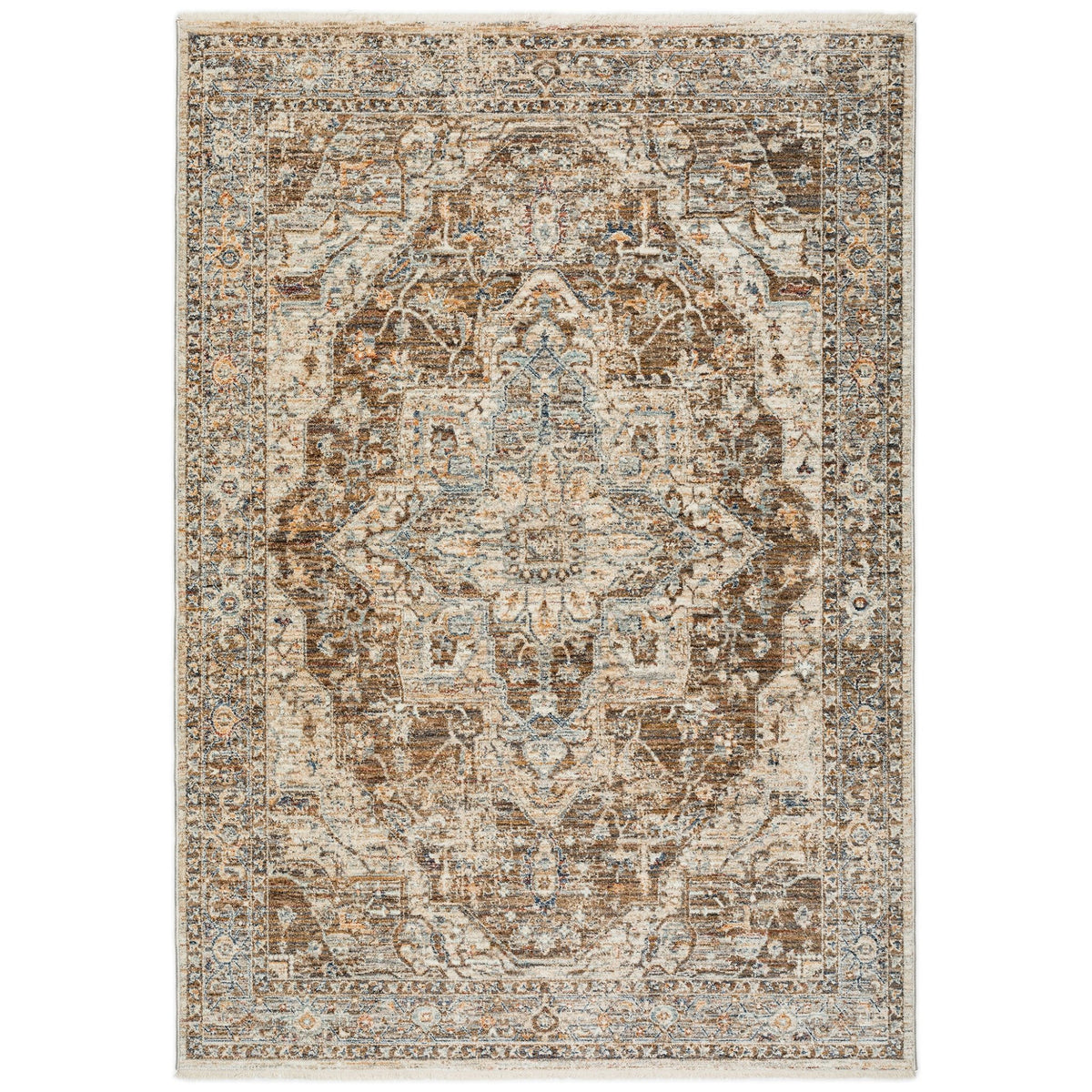 Dalyn Bergama BE9 Machine Made Traditional Brown Rug