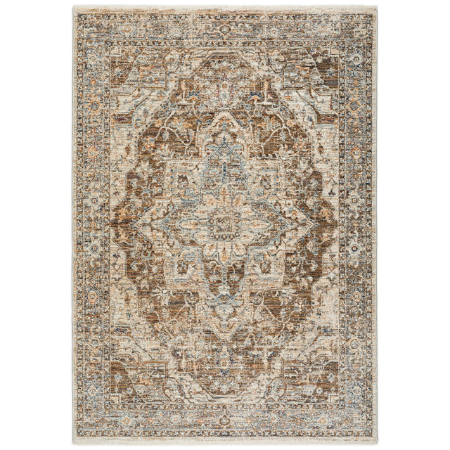 Dalyn Bergama BE9 Machine Made Traditional Brown Rug