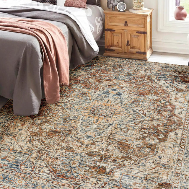 Dalyn Bergama BE9 Machine Made Traditional Red Rug