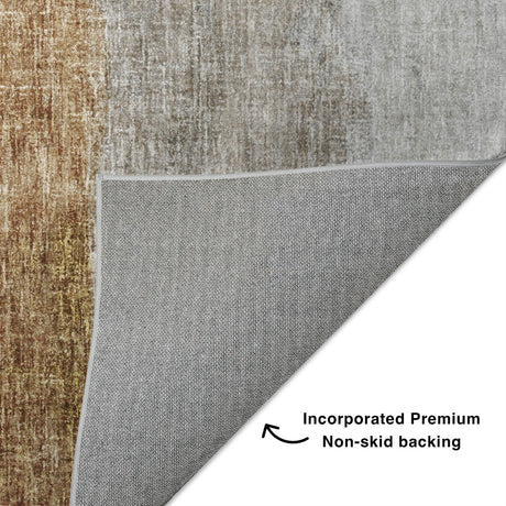 Dalyn Boca BO1 Brown Rug backing detail