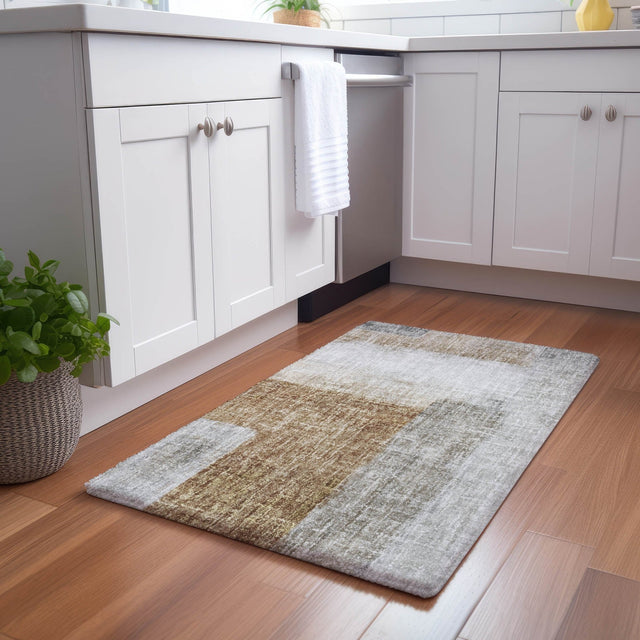 Dalyn Boca BO1 Brown Rug shown in a room