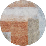 Dalyn Boca BO1 Salmon Rug round rug