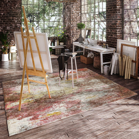 Dalyn Boca BO10 Blush Rug shown in a room