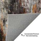 Dalyn Boca BO10 Gray Rug backing detail