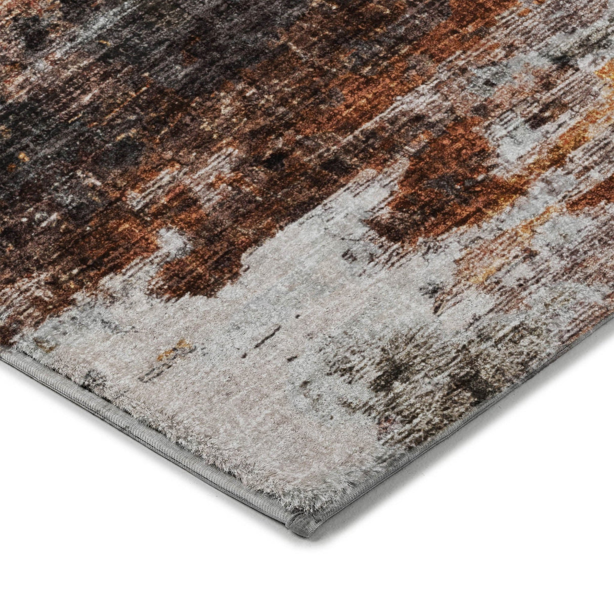 Dalyn Boca BO10 Gray Rug corner detail