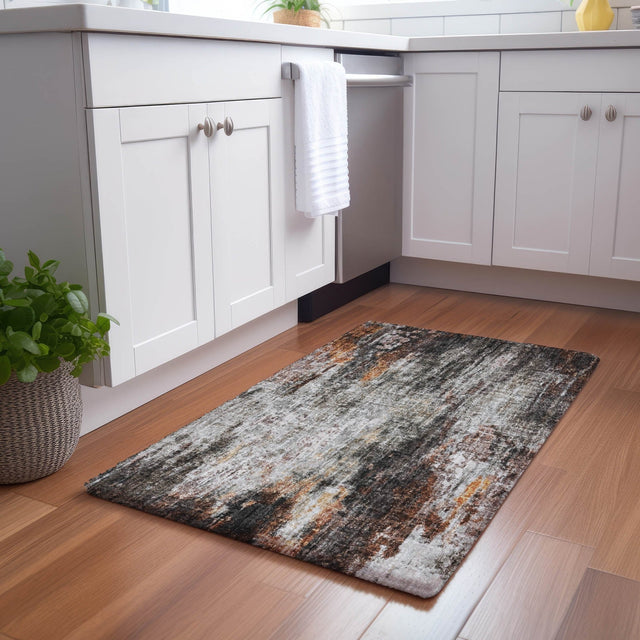 Dalyn Boca BO10 Gray Rug shown in a room