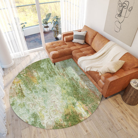 Dalyn Boca BO10 Sage Rug shown in a room