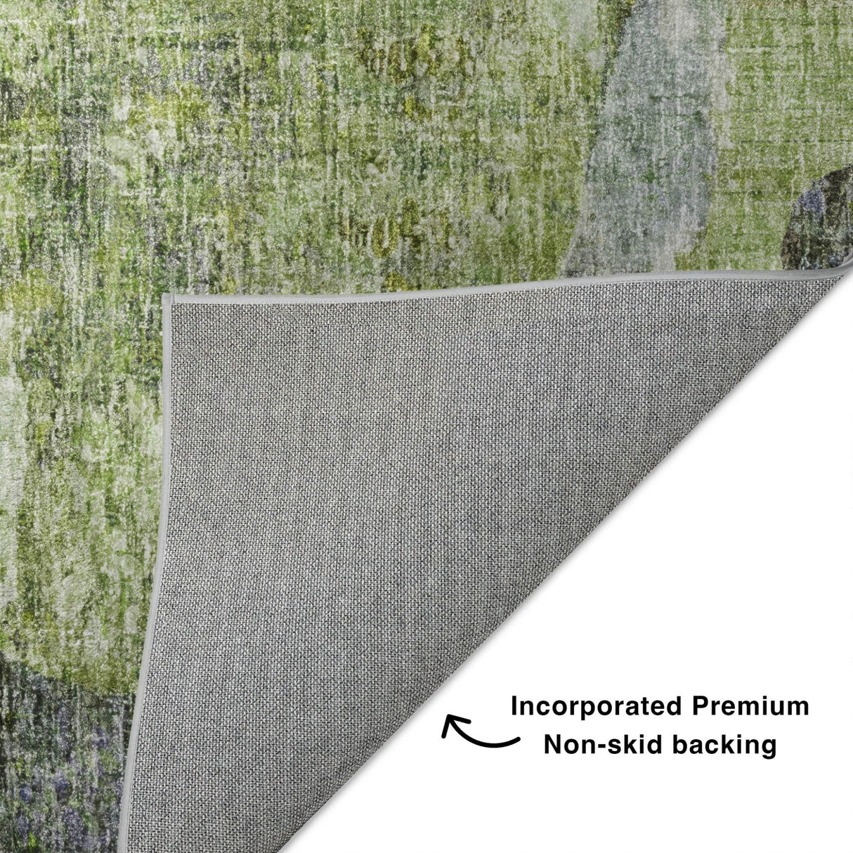Dalyn Boca BO11 Aloe Rug backing detail