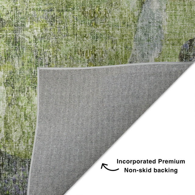 Dalyn Boca BO11 Aloe Rug backing detail