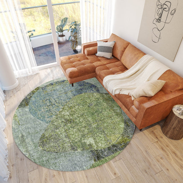 Dalyn Boca BO11 Aloe Rug shown in a room