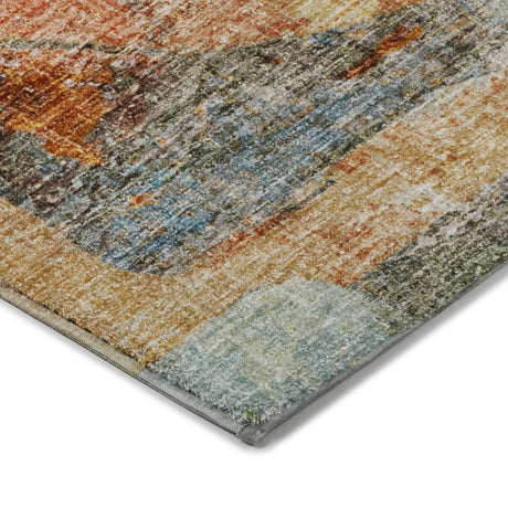 Dalyn Boca BO11 Teal Rug corner detail