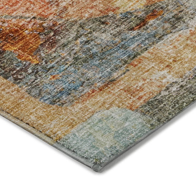 Dalyn Boca BO11 Teal Rug corner detail