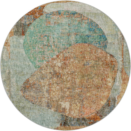 Dalyn Boca BO11 Teal Rug round rug