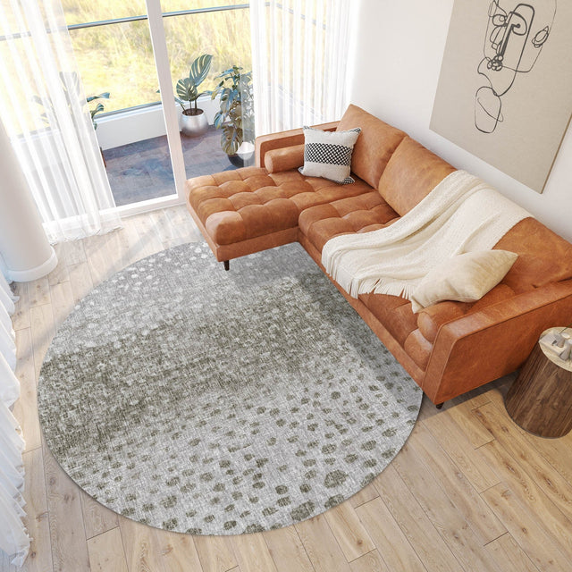 Dalyn Boca BO12 Taupe Rug shown in a room