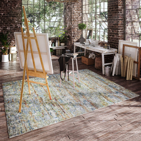 Dalyn Boca BO13 Putty Rug shown in a room