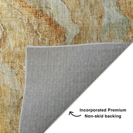 Dalyn Boca BO14 Copper Rug backing detail