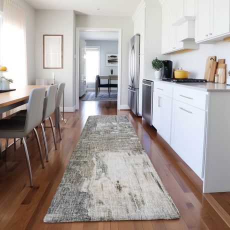 Dalyn Boca BO2 Gray Rug shown in a room