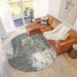 Dalyn Boca BO2 Gray Rug shown in a room