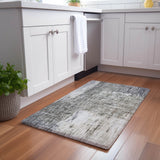 Dalyn Boca BO2 Gray Rug shown in a room