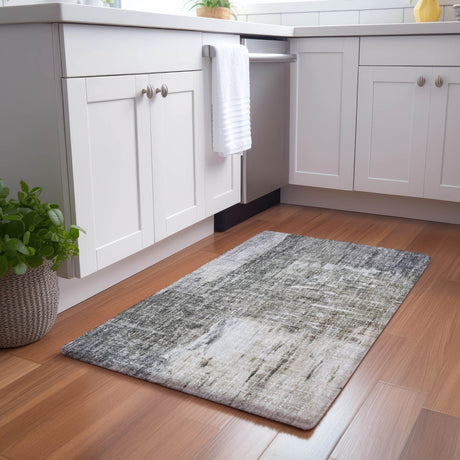 Dalyn Boca BO2 Gray Rug shown in a room