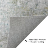 Dalyn Boca BO3 Seafoam Rug backing detail
