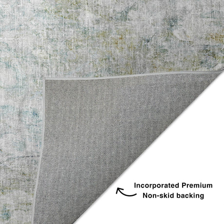 Dalyn Boca BO3 Seafoam Rug backing detail