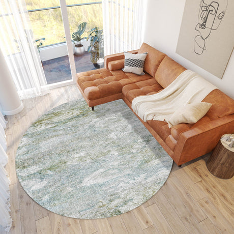 Dalyn Boca BO3 Seafoam Rug shown in a room