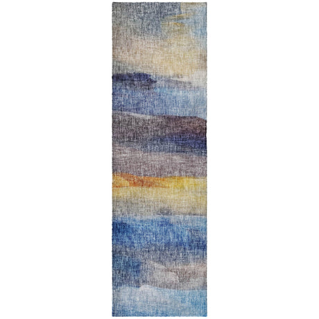 Dalyn Boca BO4 Blue Rug runner rug