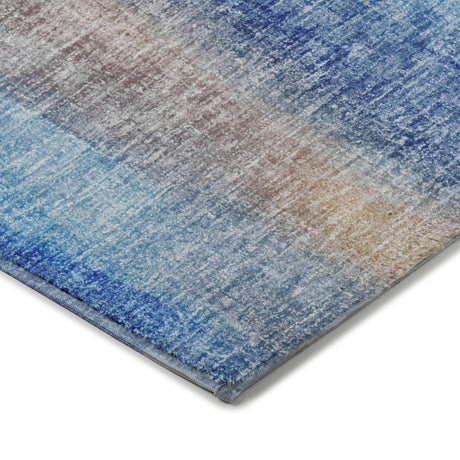 Dalyn Boca BO4 Blue Rug corner detail