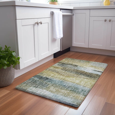 Dalyn Boca BO4 Khaki Rug shown in a room
