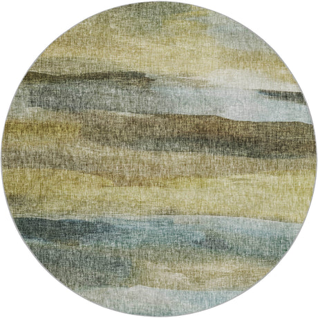 Dalyn Boca BO4 Khaki Rug round rug