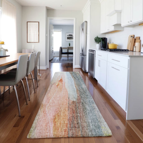 Dalyn Boca BO5 Salmon Rug shown in a room