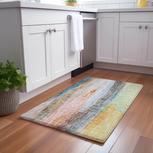 Dalyn Boca BO5 Salmon Rug shown in a room