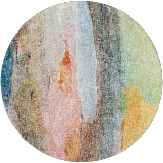 Dalyn Boca BO5 Salmon Rug round rug
