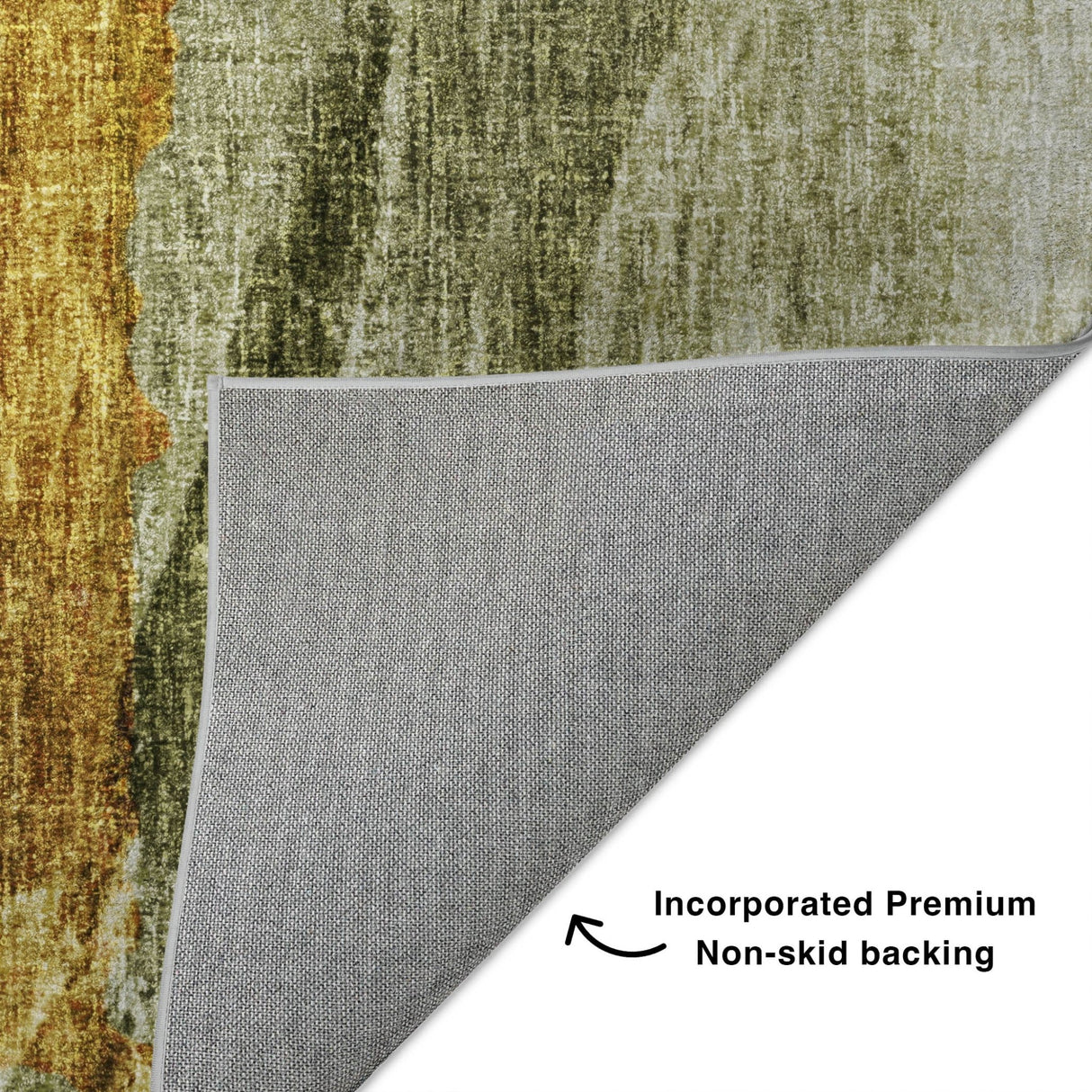 Dalyn Boca BO6 Aloe Rug backing detail