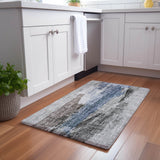 Dalyn Boca BO6 Pewter Rug shown in a room