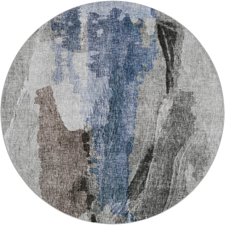 Dalyn Boca BO6 Pewter Rug round rug