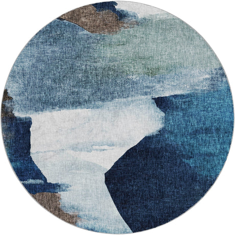 Dalyn Boca BO7 Denim Rug round rug