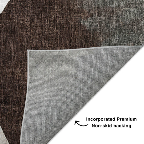 Dalyn Boca BO7 Taupe Rug backing detail