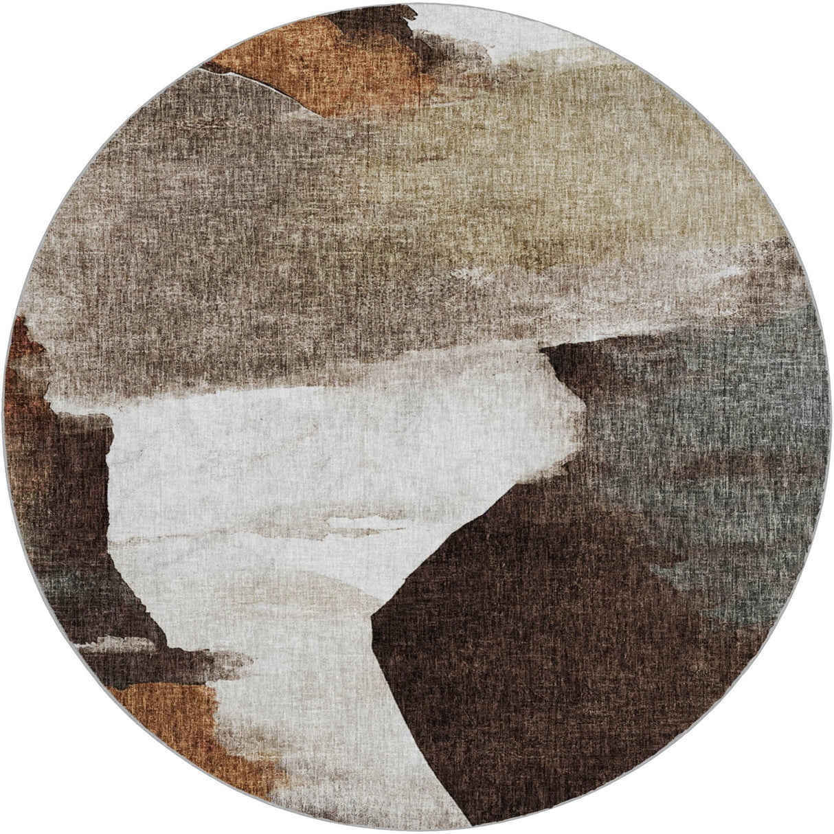 Dalyn Boca BO7 Taupe Rug round rug