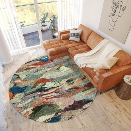 Dalyn Boca BO8 Paprika Rug shown in a room